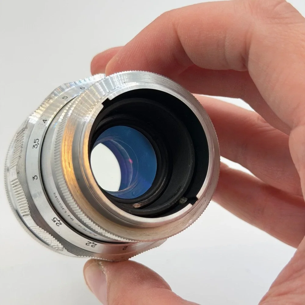 Jupiter-11 135mm f/4 Soviet Telephoto Lens Silver USSR Serial N7014808 VGC